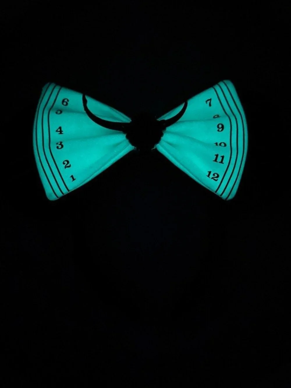 Disney Parks Loungefly Tower Of Terror Glow In Dark Bow Minnie Ears Headband